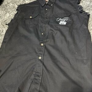 Poppy’s Motorcycle Shop Vest 3xl ￼